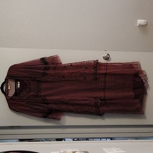 Gorgeous burgundy wine colored dress with jacket from Age of Love from Nataya.